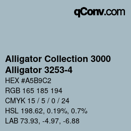 カラーコード: Alligator Collection 3000 - Alligator 3253-4 | qconv.com