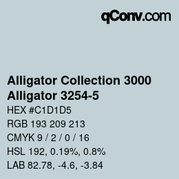 Farbcode: Alligator Collection 3000 - Alligator 3254-5 | qconv.com