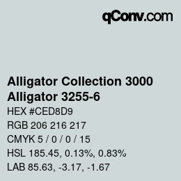 カラーコード: Alligator Collection 3000 - Alligator 3255-6 | qconv.com