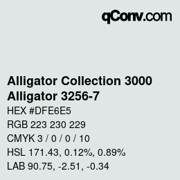 Color code: Alligator Collection 3000 - Alligator 3256-7 | qconv.com