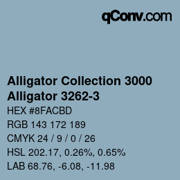 カラーコード: Alligator Collection 3000 - Alligator 3262-3 | qconv.com