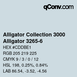 カラーコード: Alligator Collection 3000 - Alligator 3265-6 | qconv.com