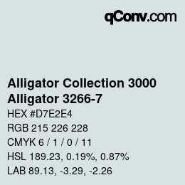 カラーコード: Alligator Collection 3000 - Alligator 3266-7 | qconv.com