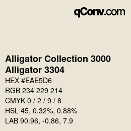 カラーコード: Alligator Collection 3000 - Alligator 3304 | qconv.com
