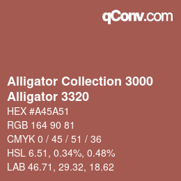カラーコード: Alligator Collection 3000 - Alligator 3320 | qconv.com