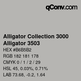 カラーコード: Alligator Collection 3000 - Alligator 3503 | qconv.com