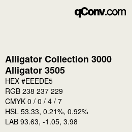 カラーコード: Alligator Collection 3000 - Alligator 3505 | qconv.com