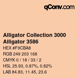 カラーコード: Alligator Collection 3000 - Alligator 3586 | qconv.com