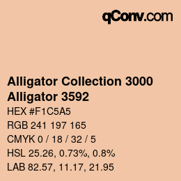 カラーコード: Alligator Collection 3000 - Alligator 3592 | qconv.com