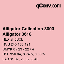 カラーコード: Alligator Collection 3000 - Alligator 3618 | qconv.com