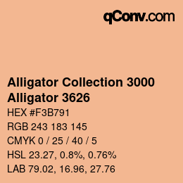 カラーコード: Alligator Collection 3000 - Alligator 3626 | qconv.com