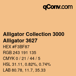 カラーコード: Alligator Collection 3000 - Alligator 3627 | qconv.com