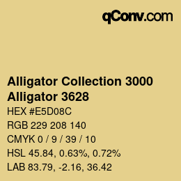 カラーコード: Alligator Collection 3000 - Alligator 3628 | qconv.com