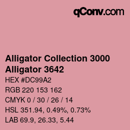 Color code: Alligator Collection 3000 - Alligator 3642 | qconv.com