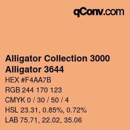 Color code: Alligator Collection 3000 - Alligator 3644 | qconv.com