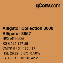 カラーコード: Alligator Collection 3000 - Alligator 3657 | qconv.com
