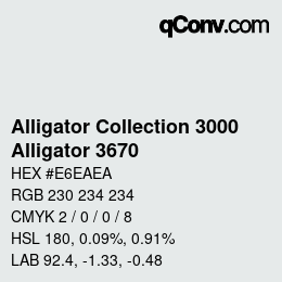 Farbcode: Alligator Collection 3000 - Alligator 3670 | qconv.com