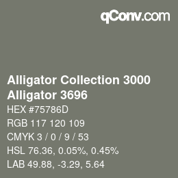 カラーコード: Alligator Collection 3000 - Alligator 3696 | qconv.com