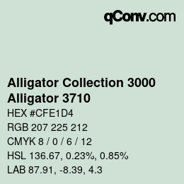 Farbcode: Alligator Collection 3000 - Alligator 3710 | qconv.com