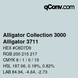 カラーコード: Alligator Collection 3000 - Alligator 3711 | qconv.com