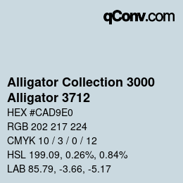 カラーコード: Alligator Collection 3000 - Alligator 3712 | qconv.com
