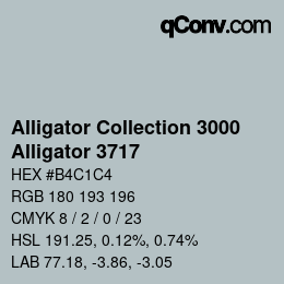 カラーコード: Alligator Collection 3000 - Alligator 3717 | qconv.com