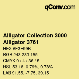 カラーコード: Alligator Collection 3000 - Alligator 3761 | qconv.com