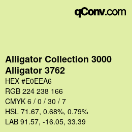 カラーコード: Alligator Collection 3000 - Alligator 3762 | qconv.com