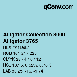 カラーコード: Alligator Collection 3000 - Alligator 3765 | qconv.com
