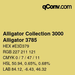カラーコード: Alligator Collection 3000 - Alligator 3785 | qconv.com