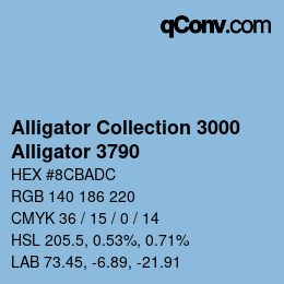 カラーコード: Alligator Collection 3000 - Alligator 3790 | qconv.com