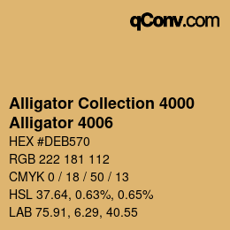 カラーコード: Alligator Collection 4000 - Alligator 4006 | qconv.com