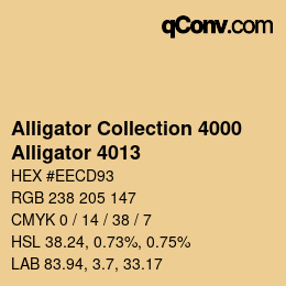 カラーコード: Alligator Collection 4000 - Alligator 4013 | qconv.com