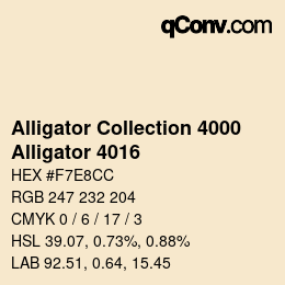 カラーコード: Alligator Collection 4000 - Alligator 4016 | qconv.com