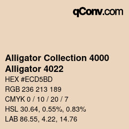 カラーコード: Alligator Collection 4000 - Alligator 4022 | qconv.com