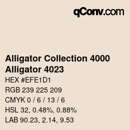 カラーコード: Alligator Collection 4000 - Alligator 4023 | qconv.com