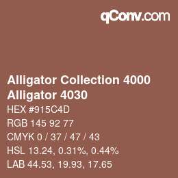 カラーコード: Alligator Collection 4000 - Alligator 4030 | qconv.com