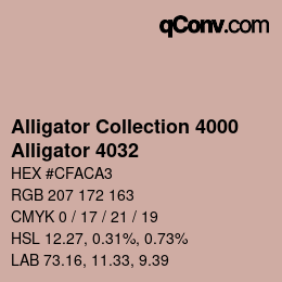 カラーコード: Alligator Collection 4000 - Alligator 4032 | qconv.com