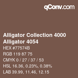 カラーコード: Alligator Collection 4000 - Alligator 4054 | qconv.com