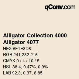 カラーコード: Alligator Collection 4000 - Alligator 4077 | qconv.com