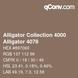 カラーコード: Alligator Collection 4000 - Alligator 4078 | qconv.com