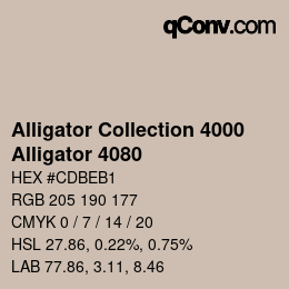 カラーコード: Alligator Collection 4000 - Alligator 4080 | qconv.com