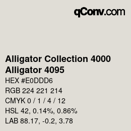 カラーコード: Alligator Collection 4000 - Alligator 4095 | qconv.com