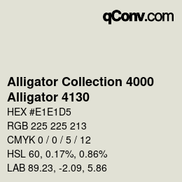 カラーコード: Alligator Collection 4000 - Alligator 4130 | qconv.com