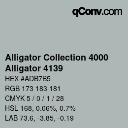 カラーコード: Alligator Collection 4000 - Alligator 4139 | qconv.com