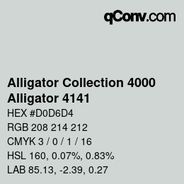 カラーコード: Alligator Collection 4000 - Alligator 4141 | qconv.com