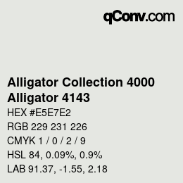 カラーコード: Alligator Collection 4000 - Alligator 4143 | qconv.com