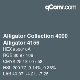 カラーコード: Alligator Collection 4000 - Alligator 4156 | qconv.com