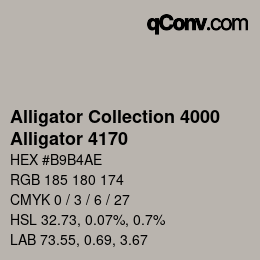 カラーコード: Alligator Collection 4000 - Alligator 4170 | qconv.com