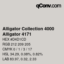 カラーコード: Alligator Collection 4000 - Alligator 4171 | qconv.com